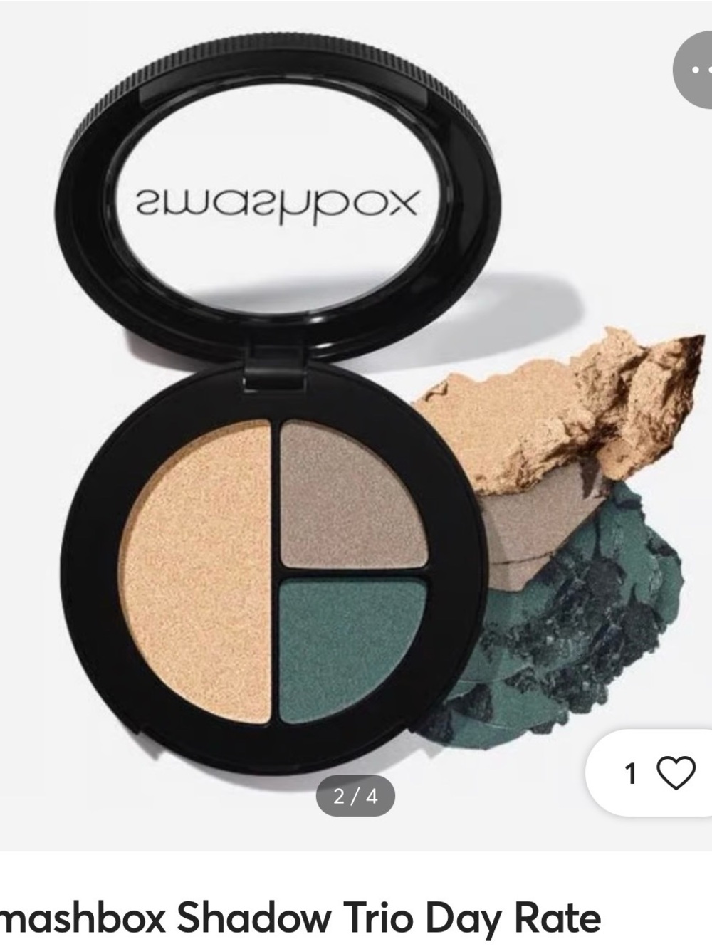 Smashbox Shadow Trio — Gold, Taupe, Teal